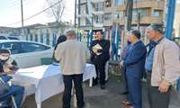 برپایی ایستگاه سلامت سنجش فشارخون ودیابت درشهرستان رودسر